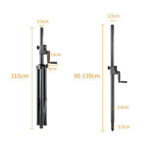 Zhongnuo Multi-configurable Optional All-metal Portable <strong>Soundbar</strong> <strong>Stand</strong> Adjustable Height Floor-standing Speaker <strong>Stand</strong> for - Product Image 3