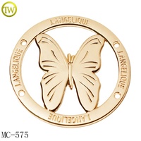 Plaques métalliques carrées Logos de marque Accessoire vestimentaire personnalisé Étiquette nominative dorée Étiquettes métalliques émaillées pour maillots de bain