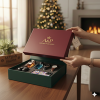Coffret Cadeau Haut de Gamme pour Enterrement de Vie de Garçon avec Fermeture Magnétique en Carton Rigide Matériaux Recyclés Emballage Noir pour Hommes