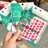 Patchs Hydrocolloïdes Étoile à Cinq Branches Colorés Anti-Acné, Autocollants Visage Anti-Poussière et Anti-Imperfections pour l'Élimination des Imperfections