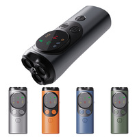 Répulsif Canin Ultrasonique Chaud à Trois Têtes en Plastique, Dispositif Anti-Aboiement Rechargeable, Entraîneur d'Animaux pour Dissuasion Extérieure des Chiens
