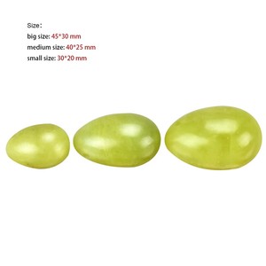 Bán buôn chứng nhận tự nhiên kegel chanh ngọc pha lê khoan Yoni đá quý trứng - Product Image 4