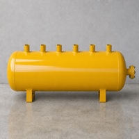 Collecteur d'air soudé en acier au carbone jaune pour filtre à sacs à jet pulsé, accessoire personnalisable pour filtre à sacs