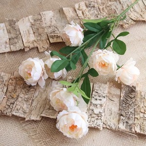 Flores Artificiales de Alta Calidad, 7 Cabezas, Peonías Blancas de Seda para Decoración de Bodas, Fiestas y Centros de Mesa - Product Image 4