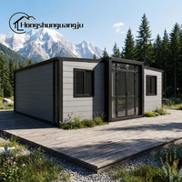 Maison conteneur portable robuste avec structure en acier galvanisé pour un hébergement mobile durable