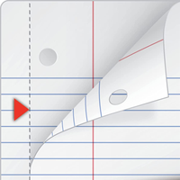 Carnet à spirales A4 Myway Original pour les élèves, couverture en plastique, feuilles micro-perforées, carnet à lignes larges