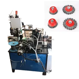 CNC twisted wire brush threading machines Rust removal carbon steel wire brush making machines