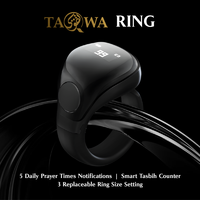 Bague connectée avec rappel de prière quotidien, compteur de tasbih, application, IP67, 3 tailles ajustables, fournisseur