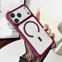 Coque de téléphone transparente à chargement magnétique sans fil pour iPhone 18 Pro 17 16 Pro Max avec contrôle tactile IA de l'appareil photo et couvercle magnétique