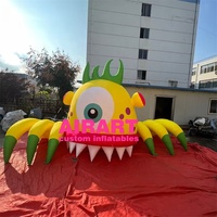 Monstre gonflable géant personnalisé, monstre gonflable jaune, décoration de dessin animé pour événement en plein air