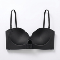Soutien-gorge sans fil push-up à boucle avant, 4 modes d'emploi, sans bretelles, idéal pour les robes de soirée (vente en gros)