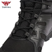 Yakeda Durables Bottes Tactiques d'Extérieur en Cuir Respirant pour Hommes, Style Camouflage de Sécurité, pour Randonnée et Entraînement