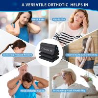 Oreiller de relaxation pour le cou et les épaules en forme de U, rembourré en EVA, dispositif de traction cervicale pour l'alignement de la colonne cervicale - Noël
