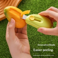 Draagbare handmatige mini 2-in-1 fruit schiller en -snijder multifunctioneel huishoudelijk fruitmes