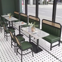 Ensemble de mobilier de restaurant à prix d'usine : Tables et chaises en métal pour cantines, cafés et espaces de loisirs