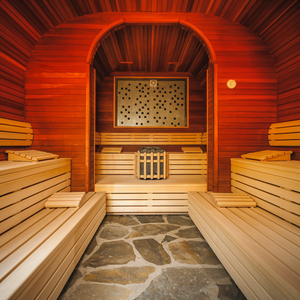 Экологическая многофункциональная традиционная оздоровительная система уличная канадская сауна с кубиками красного кедра и хромотерапией - Product Image 4