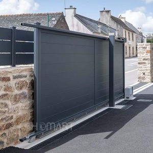 <span class=keywords><strong>Portail</strong></span> <span class=keywords><strong>coulissant</strong></span> automatique moderne en aluminium, <span class=keywords><strong>portail</strong></span> <span class=keywords><strong>de</strong></span> sécurité à lattes sur mesure avec moteur pour villa et <span class=keywords><strong>garage</strong></span> - Product Image 2