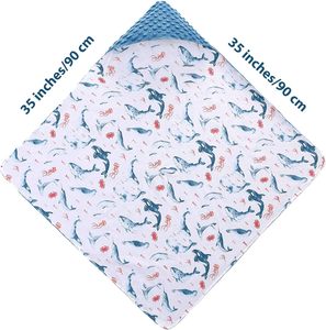 Couvertures de siège de voiture pour bébés Housses d'hiver 100% coton Minky Baby Swaddle Blanket avec chapeau pour nouveau-né Poussette Housses de siège - Product Image 2