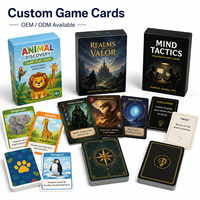 Cartes à jouer personnalisées imprimées, papier à noyau noir, qualité casino, faible MOQ, commande d'échantillons en petites séries