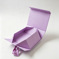 Nouvelle boîte cadeau magnétique de luxe UV personnalisée 2026 avec logo, emballage pliable écologique en carton rigide pour vêtements et bijoux
