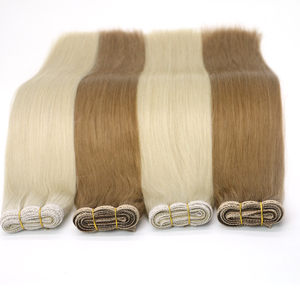 Extensions de cheveux humains 100% <span class=keywords><strong>Remy</strong></span> <span class=keywords><strong>Martin</strong></span> Cuitcle, double trame, double plat, avec dentelle - Product Image 2