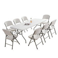 Sino parfait chaises pliantes en plein air jardin mariage Banquet fête événements pliable Camping chaise métal plastique matériaux en gros