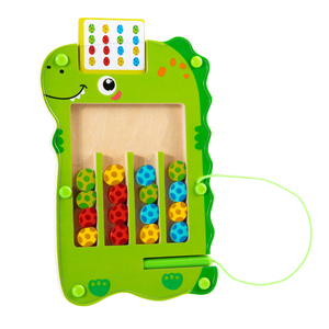New Hot Selling Early Educational Dinosaur Egg Color Sorting Balance Game Montessori Wooden Matching Toy for Toddler Baby - Product Image 6