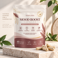 Capsules de stimulation de l'humeur en marque privée, soulagement du stress, soutien à l'équilibre de l'humeur, fabrication OEM ODM