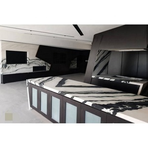 Comptoir <span class=keywords><strong>de</strong></span> <span class=keywords><strong>cuisine</strong></span> en marbre blanc, taille personnalisée, Panda naturel, <span class=keywords><strong>cuisine</strong></span>, île - Product Image 5