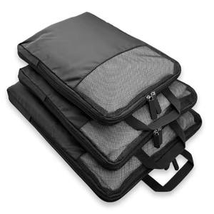 Organiseurs de voyage multifonctionnels personnalisables avec fermeture éclair bidirectionnelle, cubes de compression imperméables pour bagages, lot de <span class=keywords><strong>3</strong></span> - Product Image 2