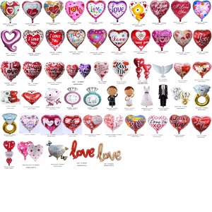 Tùy Chỉnh Đầy Màu Sắc Ngày Valentine Inflatable Helium Đảng Trang Trí Bán Buôn Tim Foil Balloons - Product Image 2