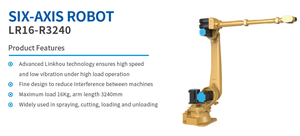 <span class=keywords><strong>6</strong></span>軸産業用操作機ペイロードロボットアームCNCロボットアーム - Product Image 2