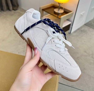 Chaussures rétro Dechen à double bride pour femme, chaussures A-Game en daim patchwork, chaussures de sport polyvalentes à semelle en caoutchouc pour le quotidien - Product Image 5