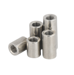 Écrou d'accouplement de tige de goujon de <span class=keywords><strong>barre</strong></span> de manchon fileté en acier inoxydable poli AL6063 pour le traitement de l'eau - Product Image 1