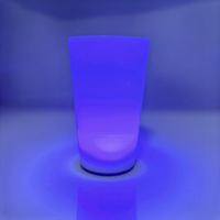 Gobelet lumineux LED en gros, logo personnalisé, gobelet en plastique lumineux à diode, pour bière, eau, vodka, fête, bar, Halloween