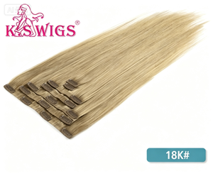 double layer pu clip in remy virgin human hair extensions straight seamless 7pcs 16 clips 100g per pack multiple colors to pick. - Product Image 3