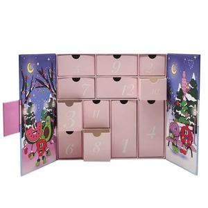Caja de Calendario de Adviento de Cartón Personalizada, 12 Cajones, Caja de Regalo Rígida para Navidad, Cosméticos y Manualidades - Product Image 5