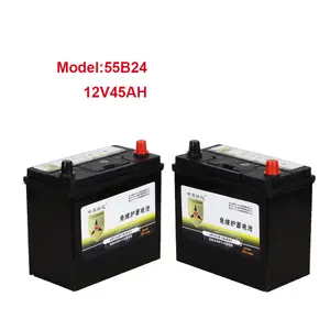 بطارية ليثيوم أيون, بطارية 55B24 12V4 5AH العلامة التجارية Powsea MF الرصاص الحمضية تشغيل البطارية التلقائي الصانع في الصين