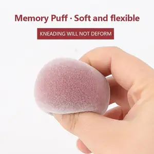 Private Label Dry And Wet Waterdrop Gourd Microfiber Cosmetic Makeup Sponge Velvet Latex-Free Makeup Blender For Foundation