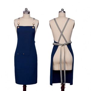 High Quality Fashionable Cotton <b>Kitchen</b> & Professional Barista <b>Apron</b> Set Canvas Fabric - Product Image 2