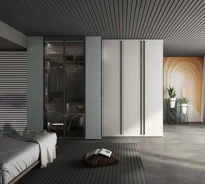 Armadi Moderni per Camera da Letto Completamente Personalizzabili di Alta Qualità <span class=keywords><strong>con</strong></span> <span class=keywords><strong>Ante</strong></span> Scorrevoli in MDF, Design Salvaspazio, Garanzia di <span class=keywords><strong>3</strong></span> Anni - Offerta Economica per Sala da Pranzo/Officina - Product Image 2