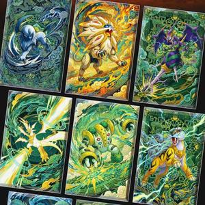 Carte Métallique Pokémon DM Charizard Pikachu Imprimée en Couleur, Carte à Collectionner Rare, Coffret Cadeau pour Enfants et Famille - Product Image 4