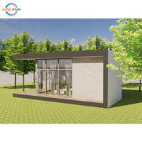 Chalet conteneur de luxe à 2 étages moderne personnalisé de 20 pieds 40 pieds Petite maison en acier léger Pack plat Services de villa Maison préfabriquée mobile