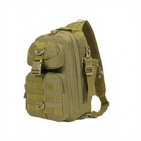 Sac à dos tactique de pêche personnalisé en polyester imperméable MOLLE pour la randonnée, le camping, avec porte-canne et rangement multi-poches pour matériel de pêche
