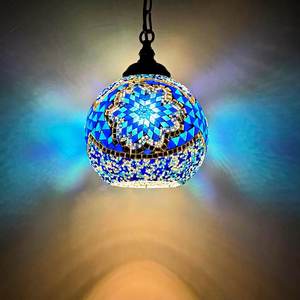 Lampu Gantung Mosaik Kaca Turki Tradisional Produsen Lampu Mosaik Lampu Gantung Tunggal - Product Image 1