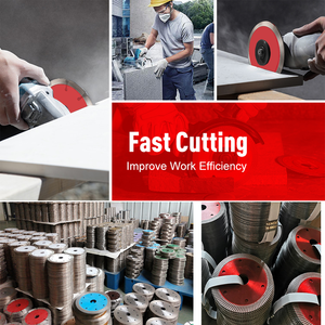 4 inch mô hình cá sóng kim cương rãnh đĩa Lưỡi cưa cho sứ gốm gạch cắt đĩa - Product Image 6