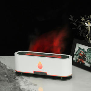 Nuevo humidificador con lámpara de llama de 0.5L con luces de colores y difusor de aroma para uso doméstico en interiores. - Product Image 1