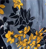 Polyester Coton Soie Velours Ignifuge Drapé Draperie Voile Drap de lit Jacquard Rideau Occultant Velours Burnout Tissu