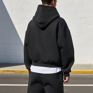 QIANSHI Felpe <span class=keywords><strong>con</strong></span> <span class=keywords><strong>Cappuccio</strong></span> Oversize Unisex 100% Cotone 500 Gsm, Personalizzabili <span class=keywords><strong>con</strong></span> Grafica, Stile Streetwear per Uomo - Product Image 2