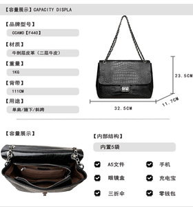 New Fashion Designer Crossbody <b>Bags</b> High Quality Genuine Leather Shoulder Messenger <b>Bag</b> Casual Totes Women Handbags and Purses - Product Image 2